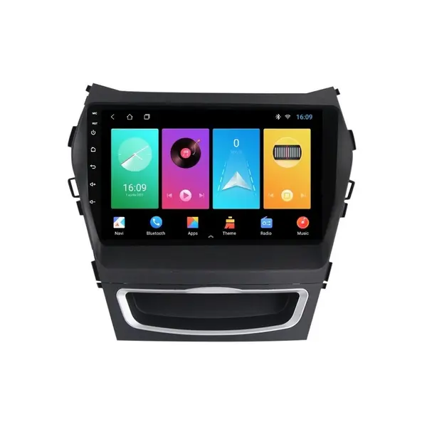 Navigatie dedicata cu Android Hyundai Santa Fe III / Grand Santa Fe 2012 - 2018, 2GB RAM, Radio GPS Dual Zone, Display HD IPS 9" Touchscreen, Internet Wi-Fi, Bluetooth, MirrorLink, USB