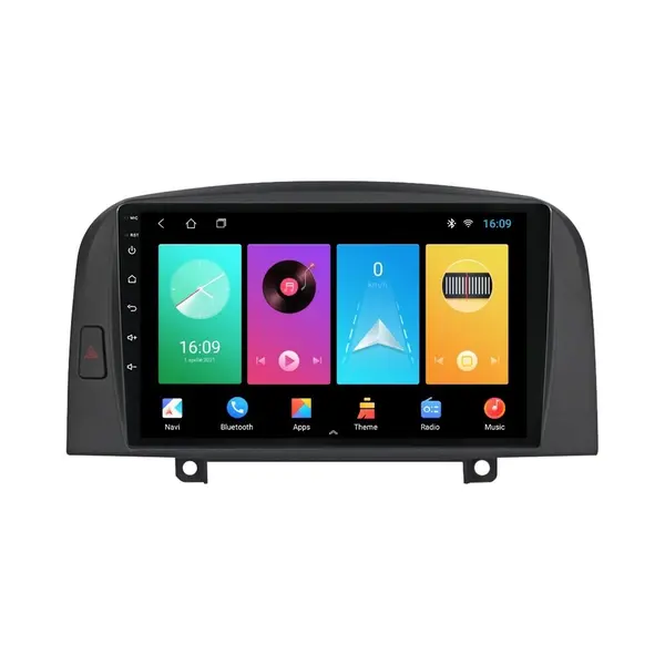 Navigatie dedicata cu Android Hyundai Sonata V 2004 - 2009, 2GB RAM, Radio GPS Dual Zone, Display HD IPS 9" Touchscreen, Internet Wi-Fi, Bluetooth, MirrorLink, USB