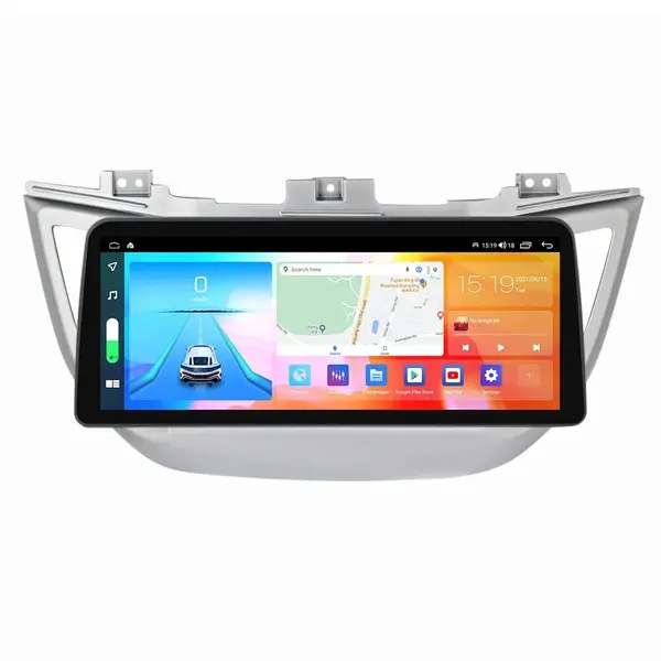 Navigatie dedicata cu Android Hyundai Tucson 2015 - 2018, 8GB RAM, Radio GPS Dual Zone, Display QLED 12.3" Touchscreen, Internet Wi-Fi si slot SIM 4G, Bluetooth, MirrorLink, USB