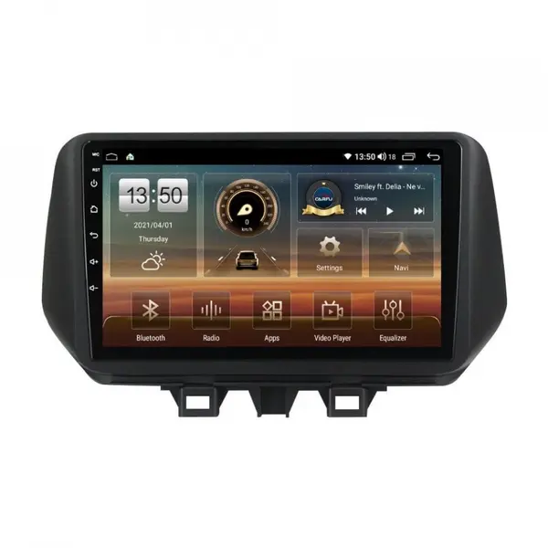 Navigatie dedicata cu Android Hyundai Tucson 2018 - 2020, 8GB RAM, Radio GPS Dual Zone, Display HD QLED 10" Touchscreen, Internet Wi-Fi si slot SIM 4G, Bluetooth, MirrorLink, USB