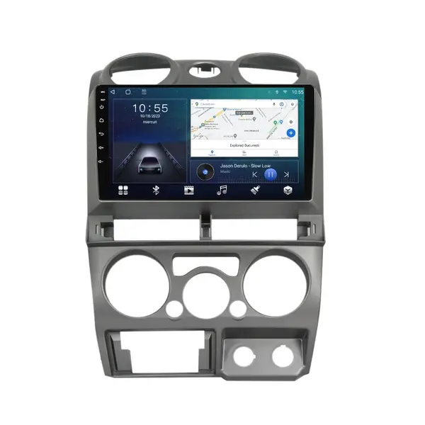 Navigatie dedicata cu Android Isuzu D-Max I 2007 - 2012, 2GB RAM, Radio GPS Dual Zone, Display HD QLED 9" Touchscreen, Internet Wi-Fi si slot SIM 4G, Bluetooth, MirrorLink, USB