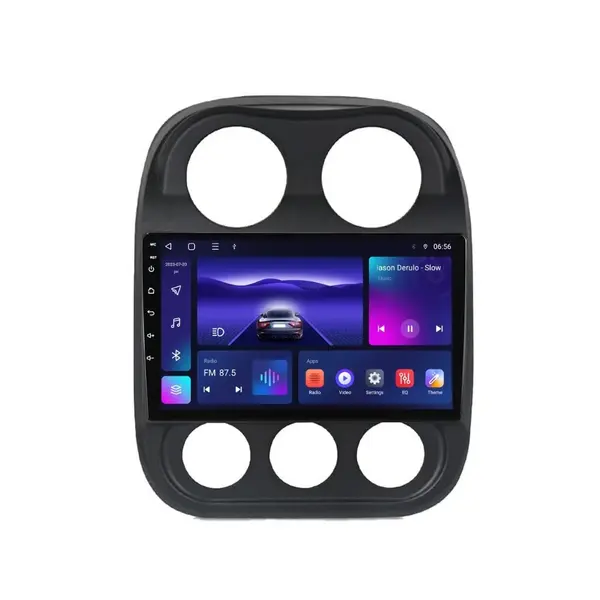 Navigatie dedicata cu Android Jeep Compass I 2011 - 2016, 4GB RAM, Radio GPS Dual Zone, Display HD IPS 10" Touchscreen, Internet Wi-Fi, Bluetooth, MirrorLink, USB