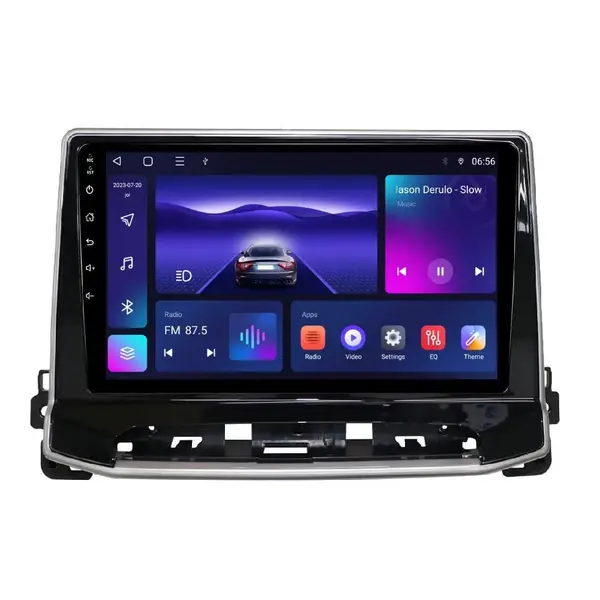 Navigatie dedicata cu Android Jeep Compass II dupa 2021, 4GB RAM, Radio GPS Dual Zone, Display HD IPS 10" Touchscreen, Internet Wi-Fi, Bluetooth, MirrorLink, USB