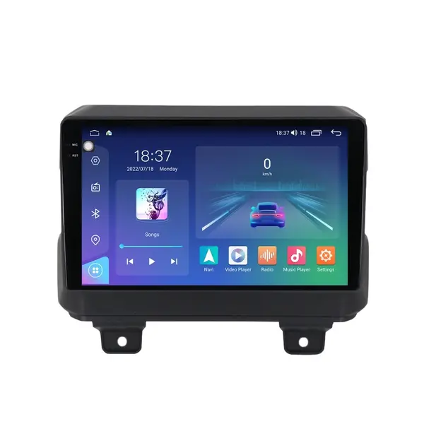 Navigatie dedicata cu Android Jeep Gladiator dupa 2019, 8GB RAM, Radio GPS Dual Zone, Display 2K QLED 9.5" Touchscreen, Internet Wi-Fi si slot SIM 4G, Bluetooth, MirrorLink, USB