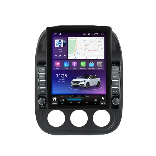 Navigatie dedicata cu Android Jeep Patriot I 2011 - 2017, 4GB RAM, Radio GPS Dual Zone, Touchscreen IPS 9.7" HD tip Tesla, Internet Wi-Fi si slot SIM 4G, Bluetooth, MirrorLink, USB