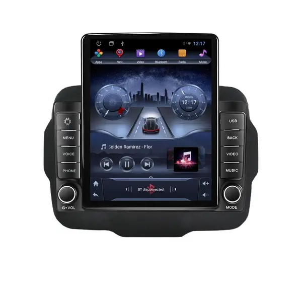 Navigatie dedicata cu Android Jeep Renegade dupa 2014, 2GB RAM, Radio GPS Dual Zone, Touchscreen IPS 9.7" HD tip Tesla, Internet Wi-Fi, Bluetooth, MirrorLink, USB