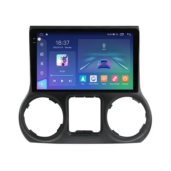 Navigatie dedicata cu Android Jeep Wrangler III (JK) 2015 - 2018, 8GB RAM, Radio GPS Dual Zone, Display 2K QLED 10.36" Touchscreen, Internet Wi-Fi si slot SIM 4G, Bluetooth, MirrorLink, USB