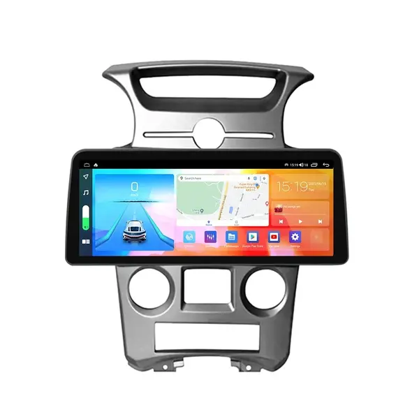 Navigatie dedicata cu Android KIA Carens III 2006 - 2013, clima automata, 8GB RAM, Radio GPS Dual Zone, Display QLED 12.3" Touchscreen, Internet Wi-Fi si slot SIM 4G, Bluetooth, MirrorLink, USB