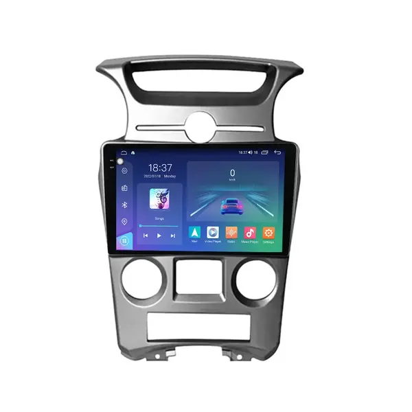 Navigatie dedicata cu Android KIA Carens III 2006 - 2013, clima automata, 8GB RAM, Radio GPS Dual Zone, Display 2K QLED 9.5" Touchscreen, Internet Wi-Fi si slot SIM 4G, Bluetooth, MirrorLink, USB