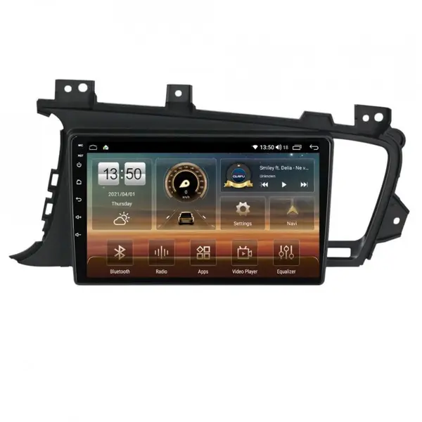 Navigatie dedicata cu Android Kia Optima I 2010 - 2015, 8GB RAM, Radio GPS Dual Zone, Display HD QLED 9" Touchscreen, Internet Wi-Fi si slot SIM 4G, Bluetooth, MirrorLink, USB