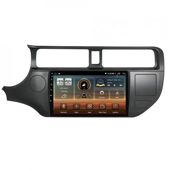 Navigatie dedicata cu Android Kia Rio III 2011 - 2014, 6GB RAM, Radio GPS Dual Zone, Display HD QLED 9" Touchscreen, Internet Wi-Fi si slot SIM 4G, Bluetooth, MirrorLink, USB