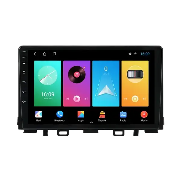 Navigatie dedicata cu Android Kia Rio IV 2017 - 2024, 2GB RAM, Radio GPS Dual Zone, Display HD IPS 9" Touchscreen, Internet Wi-Fi, Bluetooth, MirrorLink, USB