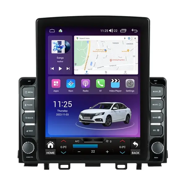 Navigatie dedicata cu Android Kia Rio IV 2017 - 2024, 4GB RAM, Radio GPS Dual Zone, Touchscreen IPS 9.7" HD tip Tesla, Internet Wi-Fi si slot SIM 4G, Bluetooth, MirrorLink, USB