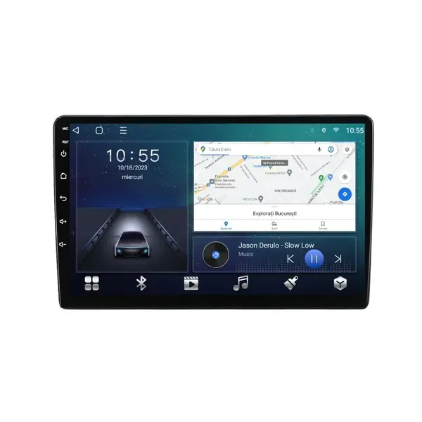 Navigatie dedicata cu Android Kia Sorento I 2002 - 2006, 2GB RAM, Radio GPS Dual Zone, Display HD QLED 9" Touchscreen, Internet Wi-Fi si slot SIM 4G, Bluetooth, MirrorLink, USB