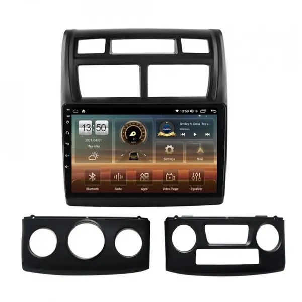 Navigatie dedicata cu Android KIA Sportage 2004 - 2010, 6GB RAM, Radio GPS Dual Zone, Display HD QLED 9" Touchscreen, Internet Wi-Fi si slot SIM 4G, Bluetooth, MirrorLink, USB