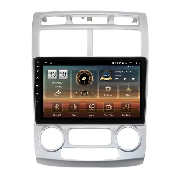 Navigatie dedicata cu Android KIA Sportage 2004 - 2010 fabricata in Coreea, clima automata, 8GB RAM, Radio GPS Dual Zone, Display HD QLED 9" Touchscreen, Internet Wi-Fi si slot SIM 4G, Bluetooth, MirrorLink, USB
