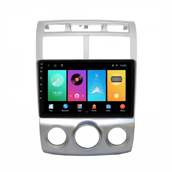 Navigatie dedicata cu Android KIA Sportage 2004 - 2010 fabricata in Coreea, clima manuala, 1GB RAM, Radio GPS Dual Zone, Display HD IPS 9" Touchscreen, Internet Wi-Fi, Bluetooth, MirrorLink, USB