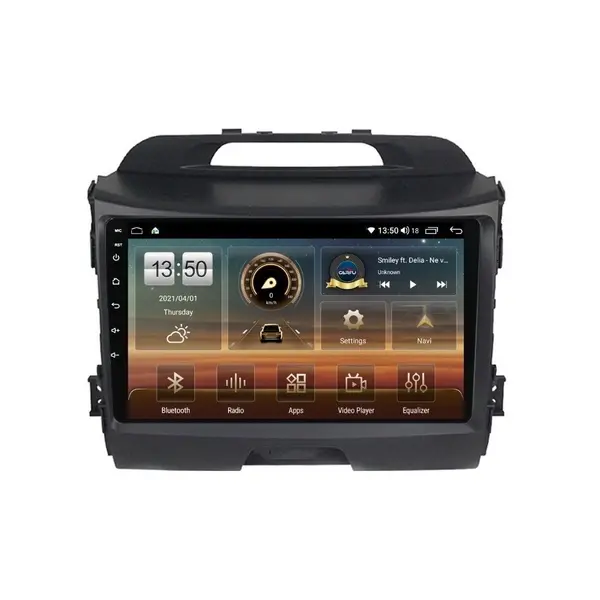 Navigatie dedicata cu Android KIA Sportage 2010 - 2016, 4GB RAM, Radio GPS Dual Zone, Display HD QLED 9" Touchscreen, Internet Wi-Fi si slot SIM 4G, Bluetooth, MirrorLink, USB