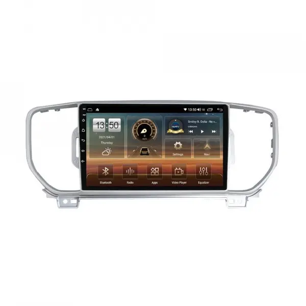 Navigatie dedicata cu Android KIA Sportage 2016 - 2018, 6GB RAM, Radio GPS Dual Zone, Display HD QLED 9" Touchscreen, Internet Wi-Fi si slot SIM 4G, Bluetooth, MirrorLink, USB