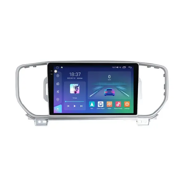 Navigatie dedicata cu Android KIA Sportage 2016 - 2018, 8GB RAM, Radio GPS Dual Zone, Display 2K QLED 9.5" Touchscreen, Internet Wi-Fi si slot SIM 4G, Bluetooth, MirrorLink, USB