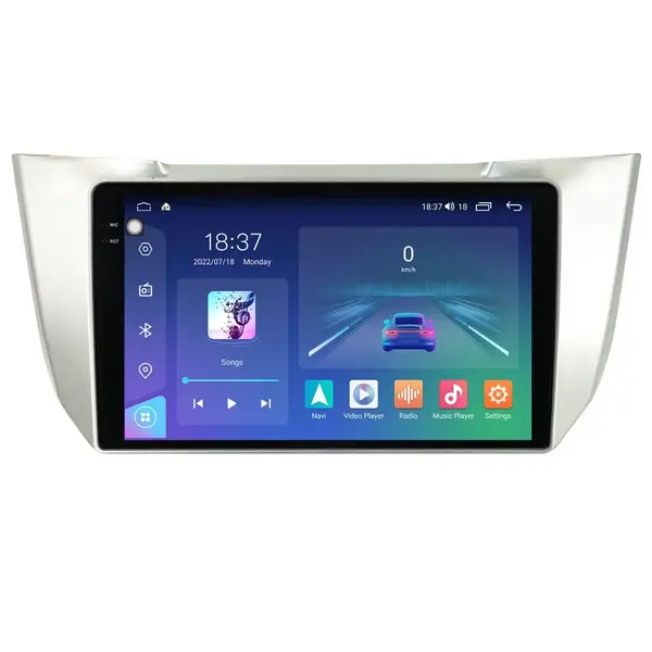 Navigatie dedicata cu Android Lexus RX 2003 - 2009, 8GB RAM, Radio GPS Dual Zone, Display 2K QLED 9.5" Touchscreen, Internet Wi-Fi si slot SIM 4G, Bluetooth, MirrorLink, USB