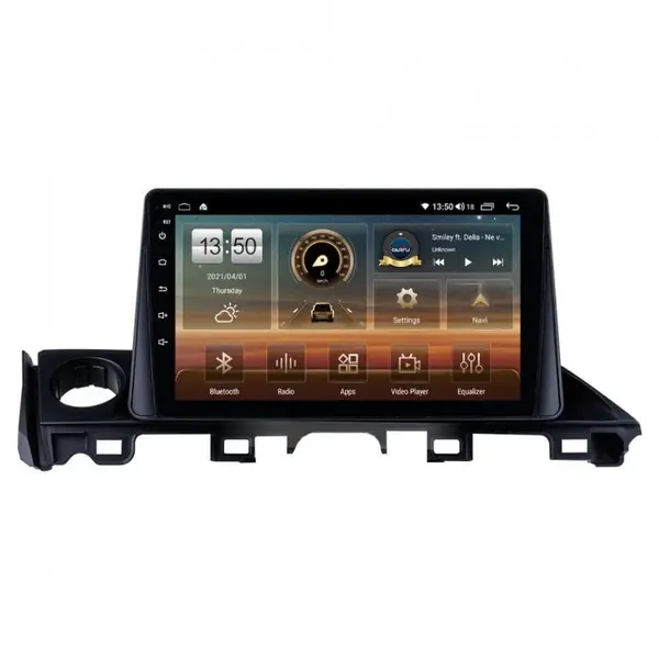 Navigatie dedicata cu Android Mazda 6 2015 - 2018, 8GB RAM, Radio GPS Dual Zone, Display HD QLED 9" Touchscreen, Internet Wi-Fi si slot SIM 4G, Bluetooth, MirrorLink, USB