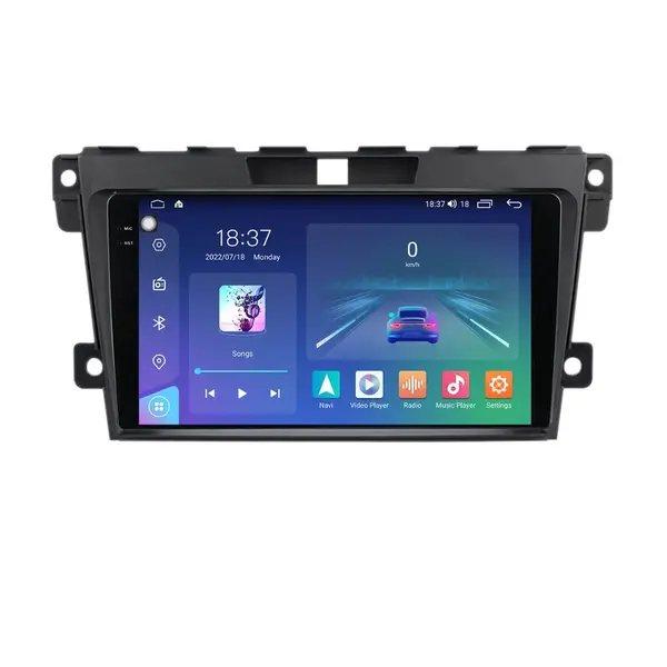 Navigatie dedicata cu Android Mazda CX-7 2006 - 2015, 4GB RAM, Radio GPS Dual Zone, Display 2K QLED 9.5" Touchscreen, Internet Wi-Fi si slot SIM 4G, Bluetooth, MirrorLink, USB