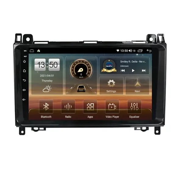 Navigatie dedicata cu Android Mercedes A-Class W169 2004 - 2012, 4GB RAM, Radio GPS Dual Zone, Display HD QLED 9" Touchscreen, Internet Wi-Fi si slot SIM 4G, Bluetooth, MirrorLink, USB
