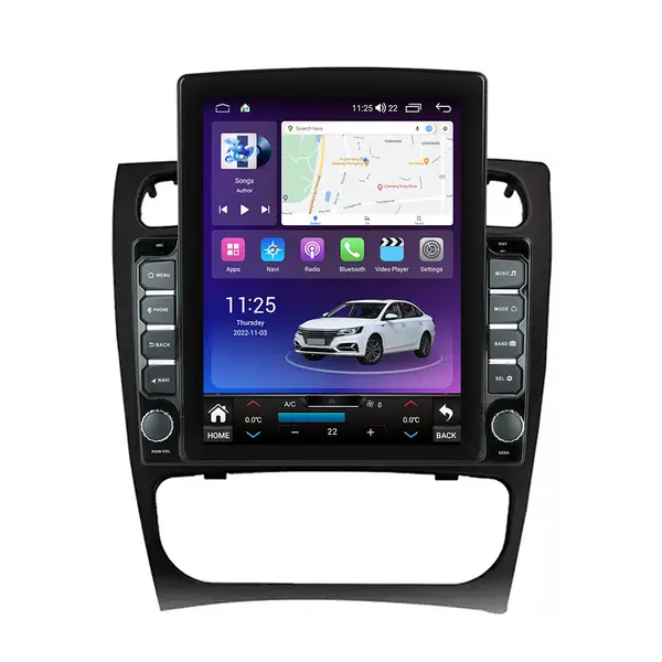 Navigatie dedicata cu Android Mercedes C-Class W203 2000 - 2004, 4GB RAM, Radio GPS Dual Zone, Touchscreen IPS 9.7" HD tip Tesla, Internet Wi-Fi si slot SIM 4G, Bluetooth, MirrorLink, USB