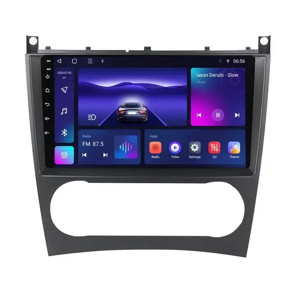 Navigatie dedicata cu Android Mercedes C-Class W203 2004 - 2007, 4GB RAM, Radio GPS Dual Zone, Display HD IPS 9" Touchscreen, Internet Wi-Fi, Bluetooth, MirrorLink, USB
