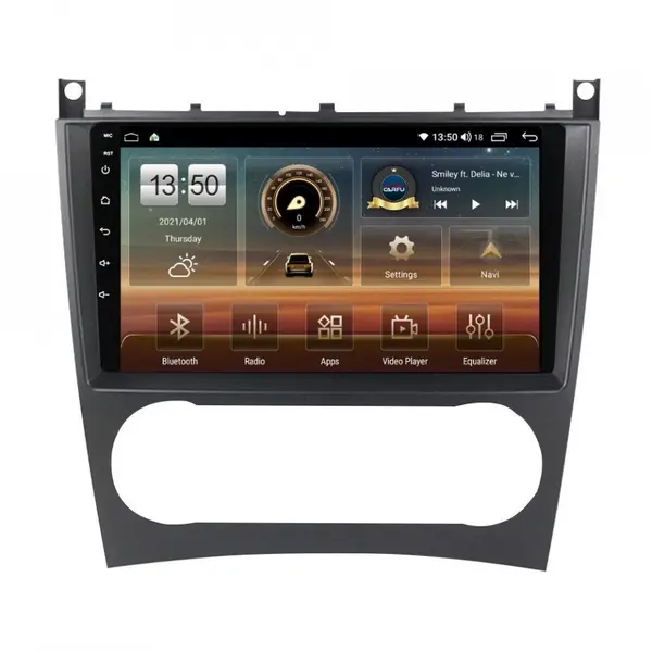 Navigatie dedicata cu Android Mercedes CLC-Class CL203 2008 - 2011, 6GB RAM, Radio GPS Dual Zone, Display HD QLED 9" Touchscreen, Internet Wi-Fi si slot SIM 4G, Bluetooth, MirrorLink, USB