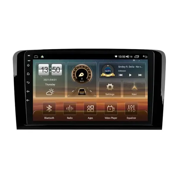 Navigatie dedicata cu Android Mercedes M-Class ML W164 2005 - 2012, 4GB RAM, Radio GPS Dual Zone, Display HD QLED 9" Touchscreen, Internet Wi-Fi si slot SIM 4G, Bluetooth, MirrorLink, USB