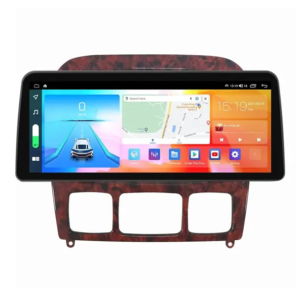 Navigatie dedicata cu Android Mercedes S-Class W220 1998 - 2005, 4GB RAM, Radio GPS Dual Zone, Display QLED 12.3" Touchscreen, Internet Wi-Fi si slot SIM 4G, Bluetooth, MirrorLink, USB