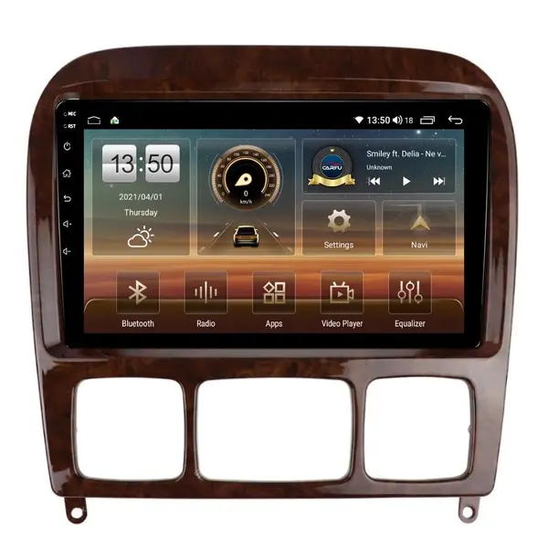 Navigatie dedicata cu Android Mercedes S-Class W220 1998 - 2005, 4GB RAM, Radio GPS Dual Zone, Display HD QLED 9" Touchscreen, Internet Wi-Fi si slot SIM 4G, Bluetooth, MirrorLink, USB
