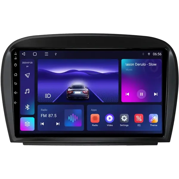 Navigatie dedicata cu Android Mercedes SL R230 2001 - 2012, 4GB RAM, Radio GPS Dual Zone, Display HD IPS 9" Touchscreen, Internet Wi-Fi, Bluetooth, MirrorLink, USB