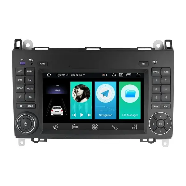 Navigatie dedicata cu Android Mercedes Sprinter 2006 - 2018, 4GB RAM, Radio GPS Dual Zone, Display HD IPS 7'' Touchscreen, Internet Wi-Fi si slot SIM 4G, Bluetooth, MirrorLink, USB