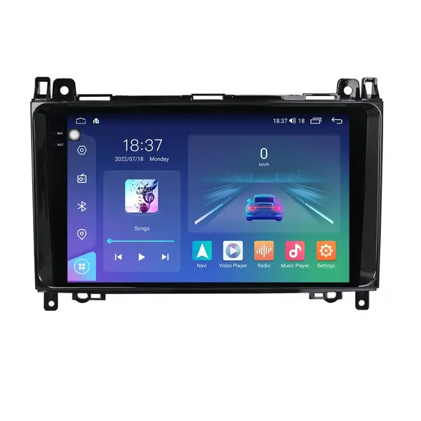 Navigatie dedicata cu Android Mercedes Viano 2007 - 2014, 8GB RAM, Radio GPS Dual Zone, Display 2K QLED 9.5" Touchscreen, Internet Wi-Fi si slot SIM 4G, Bluetooth, MirrorLink, USB