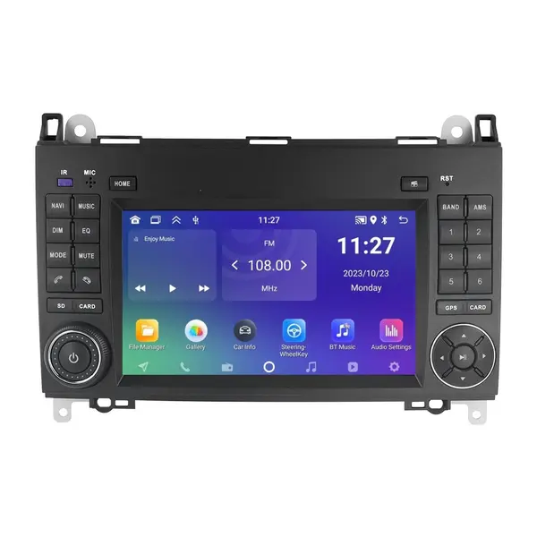 Navigatie dedicata cu Android Mercedes Vito dupa 2006, 2GB RAM, Radio GPS Dual Zone, Display HD IPS 7" Touchscreen, Internet Wi-Fi, Bluetooth, MirrorLink, USB