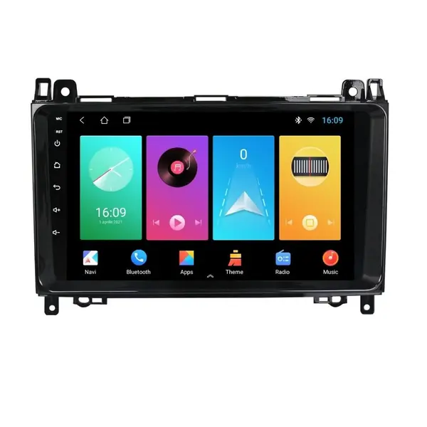 Navigatie dedicata cu Android Mercedes Vito dupa 2006, 2GB RAM, Radio GPS Dual Zone, Display HD IPS 9" Touchscreen, Internet Wi-Fi, Bluetooth, MirrorLink, USB