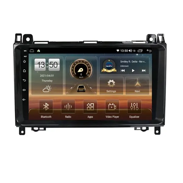 Navigatie dedicata cu Android Mercedes Vito dupa 2006, 4GB RAM, Radio GPS Dual Zone, Display HD QLED 9" Touchscreen, Internet Wi-Fi si slot SIM 4G, Bluetooth, MirrorLink, USB