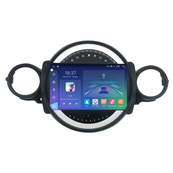 Navigatie dedicata cu Android Mini Clubman / Clubvan (R55) 2006 - 2014, 4GB RAM, Radio GPS Dual Zone, Display 2K QLED 9.5" Touchscreen, Internet Wi-Fi si slot SIM 4G, Bluetooth, MirrorLink, USB