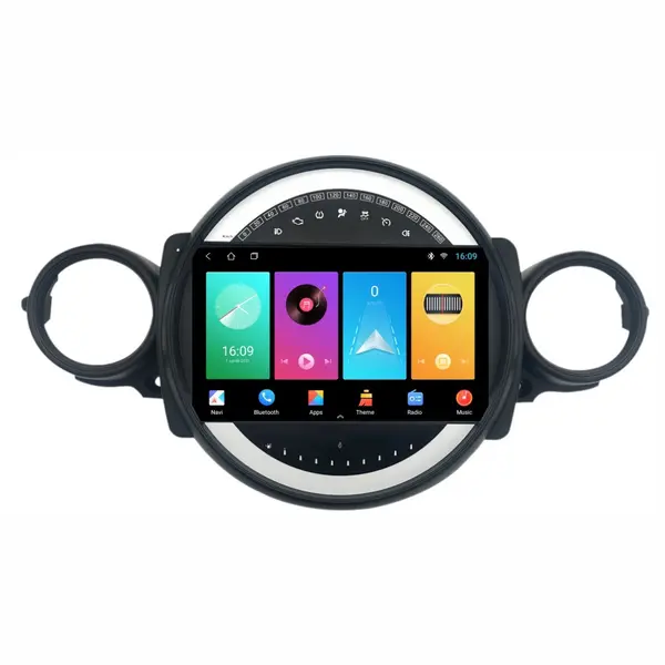 Navigatie dedicata cu Android Mini Clubman / Clubvan (R55) 2006 - 2014, 2GB RAM, Radio GPS Dual Zone, Display HD IPS 9" Touchscreen, Internet Wi-Fi, Bluetooth, MirrorLink, USB