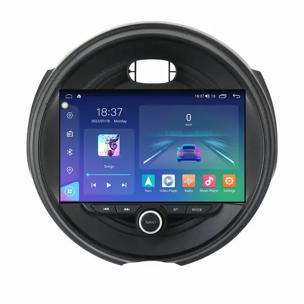 Navigatie dedicata cu Android Mini Clubman (F54) 2015 - 2020, 8GB RAM, Radio GPS Dual Zone, Display 2K QLED 9.5" Touchscreen, Internet Wi-Fi si slot SIM 4G, Bluetooth, MirrorLink, USB