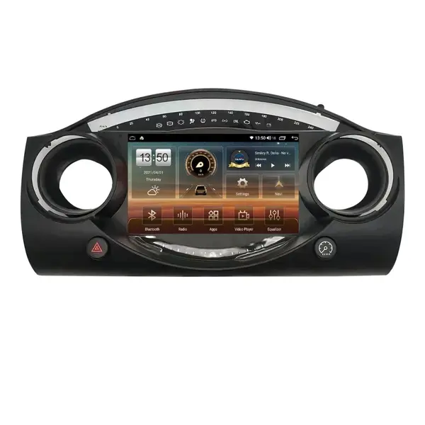 Navigatie dedicata cu Android Mini Cooper / One (R50, R52, R53) 2001 - 2008, 4GB RAM, Radio GPS Dual Zone, Display HD QLED 9" Touchscreen, Internet Wi-Fi si slot SIM 4G, Bluetooth, MirrorLink, USB