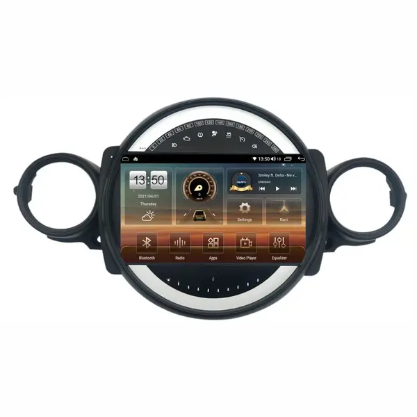 Navigatie dedicata cu Android Mini Cooper / One (R56, R57, R58, R59) 2006 - 2015, 4GB RAM, Radio GPS Dual Zone, Display HD QLED 9" Touchscreen, Internet Wi-Fi si slot SIM 4G, Bluetooth, MirrorLink, USB