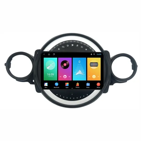 Navigatie dedicata cu Android Mini Cooper / One (R56, R57, R58, R59) 2006 - 2015, 1GB RAM, Radio GPS Dual Zone, Display HD IPS 9" Touchscreen, Internet Wi-Fi, Bluetooth, MirrorLink, USB