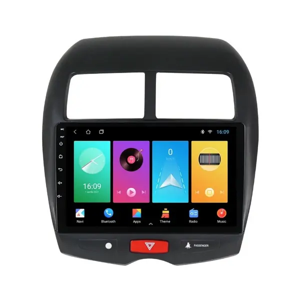 Navigatie dedicata cu Android Mitsubishi ASX 2010 - 2016, 1GB RAM, Radio GPS Dual Zone, Display HD IPS 10" Touchscreen, Internet Wi-Fi, Bluetooth, MirrorLink, USB