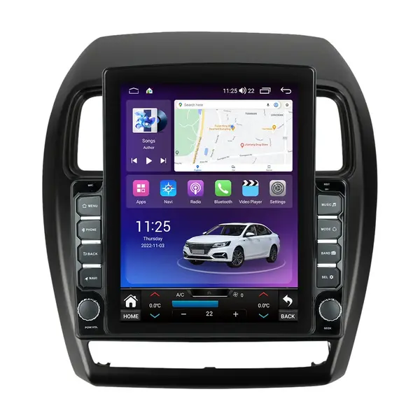 Navigatie dedicata cu Android Mitsubishi ASX 2016 - 2019, 4GB RAM, Radio GPS Dual Zone, Touchscreen IPS 9.7" HD tip Tesla, Internet Wi-Fi si slot SIM 4G, Bluetooth, MirrorLink, USB