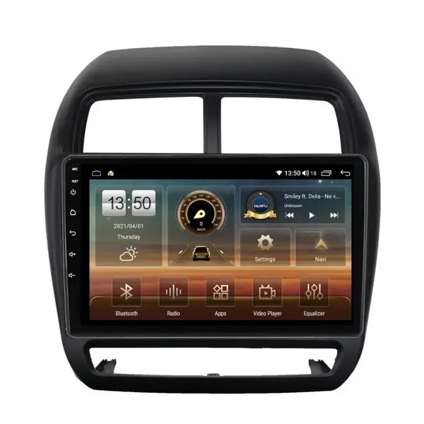 Navigatie dedicata cu Android Mitsubishi ASX 2016 - 2019, 8GB RAM, Radio GPS Dual Zone, Display HD QLED 9" Touchscreen, Internet Wi-Fi si slot SIM 4G, Bluetooth, MirrorLink, USB