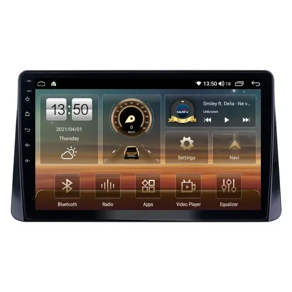 Navigatie dedicata cu Android Mitsubishi Eclipse Cross 2017 - 2020, 4GB RAM, Radio GPS Dual Zone, Display HD QLED 10" Touchscreen, Internet Wi-Fi si slot SIM 4G, Bluetooth, MirrorLink, USB